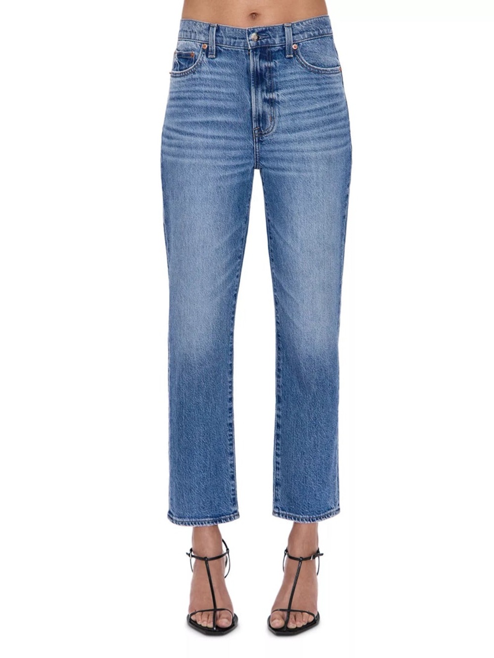 PISTOLA Bri Ankle High Rise Slim Straight Jeans
